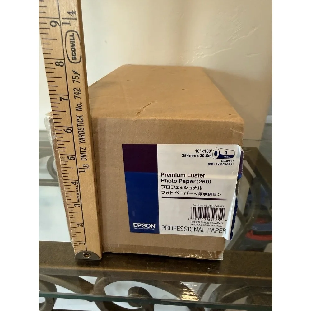 NEW Epson Premium Luster Photo Paper Roll 10x100 S042077 PXMC10R11 Open Box Roll